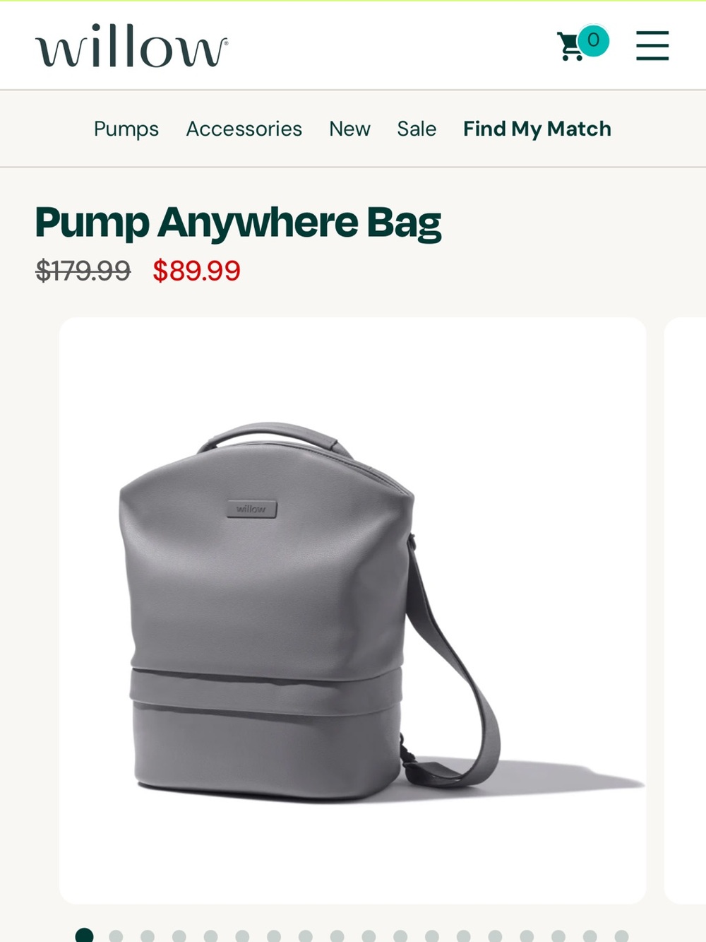 Willow Pump Anywhere Bag - Gray